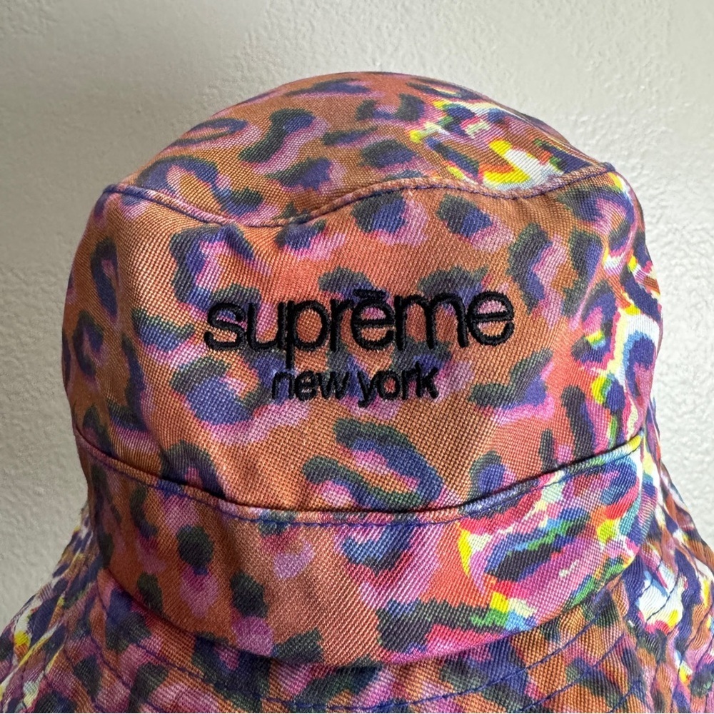 Supreme Leopard Bucket Hat Vintage Size M/L - Picture 2 of 8